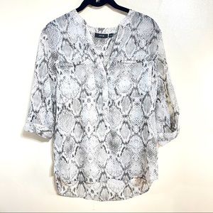 Apt 9 snakeskin print blouse